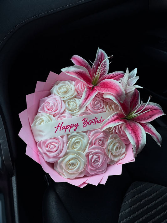 Buquê eterno: Lovely Jolie Birthday