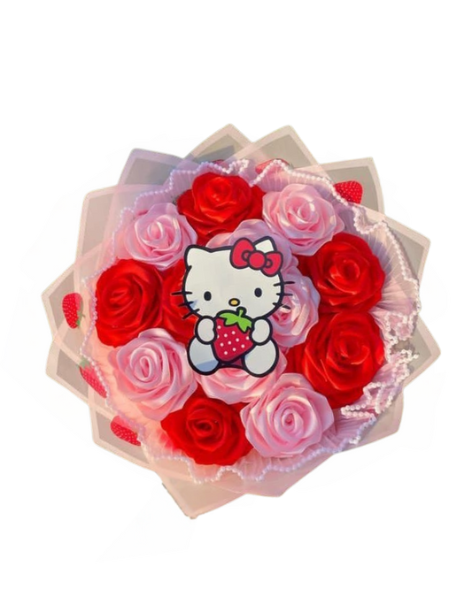 Buquê eterno: Lovely Hello Kitty