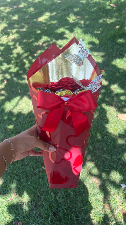 Buquê eterno: Lovely Sweet Gold