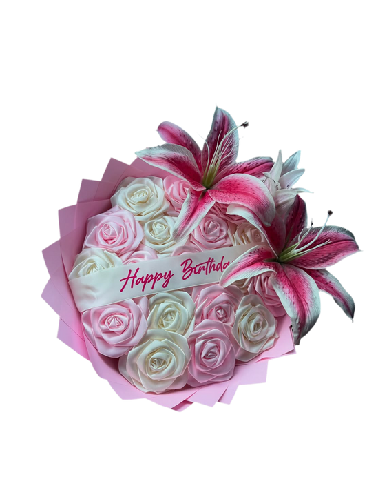 Buquê eterno: Lovely Jolie Birthday