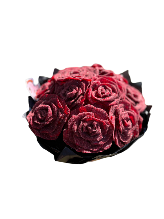 Buquê eterno: Lovely Glitter Rouge