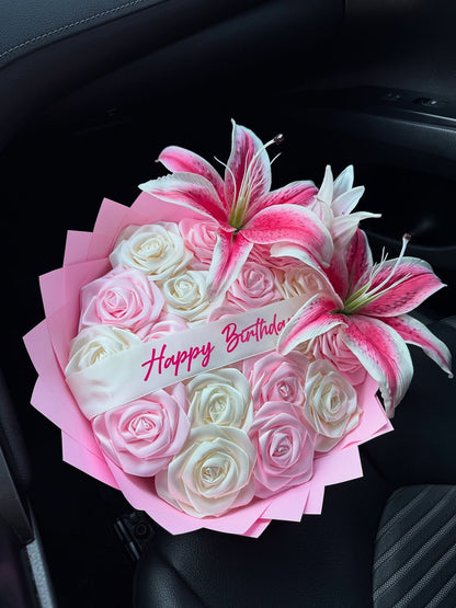 Buquê eterno: Lovely Jolie Birthday