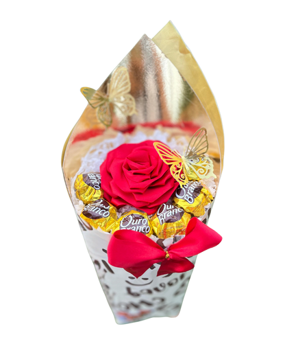 Buquê eterno: Lovely Sweet Gold