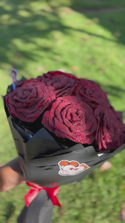 Buquê eterno: Lovely Glitter Rouge